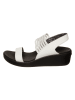 Skechers Sleehaksandalen "Rumble" wit