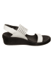 Skechers Sleehaksandalen "Rumble" wit