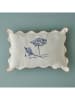 BELLA MAISON Kussenhoes "Marine" crème/blauw - (L)35 x (B)50 cm