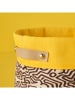 BELLA MAISON Opbergbox "Keith'' geel/zwart/wit - (H)22 x Ø 18 cm