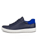 Ecco Skórzane sneakersy "Soft 7 M" w kolorze granatowym
