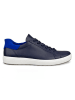 Ecco Skórzane sneakersy "Soft 7 M" w kolorze granatowym