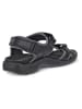 Ecco Leder-Wandersandalen "Hike" in Schwarz/ Grau
