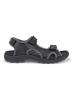 Ecco Leder-Wandersandalen "Hike" in Schwarz/ Grau