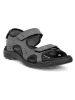 Ecco Leder-Wandersandalen "Hike" in Grau/ Schwarz