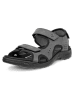 Ecco Leder-Wandersandalen "Hike" in Grau/ Schwarz