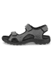 Ecco Leder-Wandersandalen "Hike" in Grau/ Schwarz