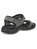 Ecco Leder-Wandersandalen "Hike" in Grau/ Schwarz