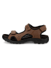 Ecco Leder-Wandersandalen "Hike"  in Braun/ Schwarz