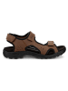 Ecco Leder-Wandersandalen "Hike"  in Braun/ Schwarz