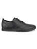 Ecco Leren veterschoenen "Travel" zwart