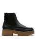 Clarks Leder-Chelsea-Boots "Linoso" in Schwarz