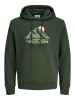 Jack & Jones Bluza w kolorze ciemnozielonym