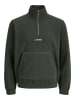 Jack & Jones Fleece trui kaki