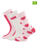 ewers 3er-Set: Socken in Rosa/ Weiß