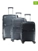 Geographical Norway 3-delige hardcase-trolleyset "Silkovette" grijs