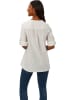 Heine Bluse in Weiß/ Grau