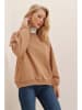 trendyol Bluza w kolorze jasnobrązowym