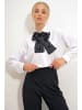 trendyol Blouse wit/zwart