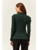 trendyol Sweter w kolorze ciemnozielonym