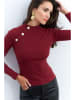 trendyol Longsleeve in Dunkelrot