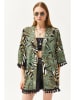 trendyol Kimono w kolorze czarno-brązowo-zielonym