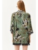 trendyol Kimono w kolorze czarno-brązowo-zielonym