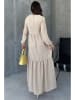 trendyol Linnen jurk beige