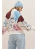 trendyol Sweatshirt in Braun/ Hellblau/ Creme