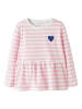 name it Longsleeve "Liona" wit/lichtroze