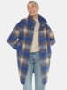 Fuchs Schmitt Mantel in Blau/ Camel