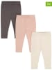 Dirkje 3er-Set: Leggings in Beige/ Braun/ Rosa