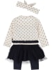 Dirkje 3tlg. Outfit in Creme/ Schwarz
