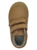 lamino Leren sneakers lichtbruin
