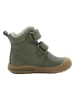 lamino Leder-Boots in Khaki