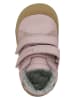 lamino Leren sneakers lichtroze