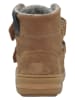 lamino Leder-Boots in Hellbraun