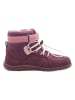 lamino Leder-Barfuß-Boots in Lila
