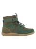 lamino Leder-Barfuß-Boots in Khaki