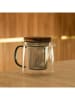 Ogo Living Teekanne in Transparent/ Silber