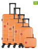 SWISS KOPPER 5-delige hardcase-trolleyset "Ruti" oranje