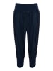 Cream Capribroek "Linee" donkerblauw