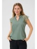 Cream Blouse "Nola" grijsgroen