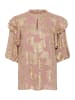 CULTURE Bluse "Floi" in Rosa/ Gold