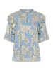 CULTURE Bluse "Floi" in Hellblau/ Gold