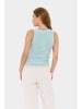 SAINT TROPEZ Top "Aster" w kolorze turkusowym