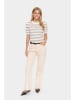 SAINT TROPEZ Trui "Mila" wit/beige