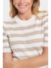 SAINT TROPEZ Pullover "Mila" in Weiß/ Beige
