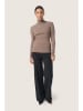 Soaked in Luxury Rollkragenpullover "Sina" in Hellbraun