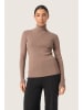 Soaked in Luxury Rollkragenpullover "Sina" in Hellbraun
